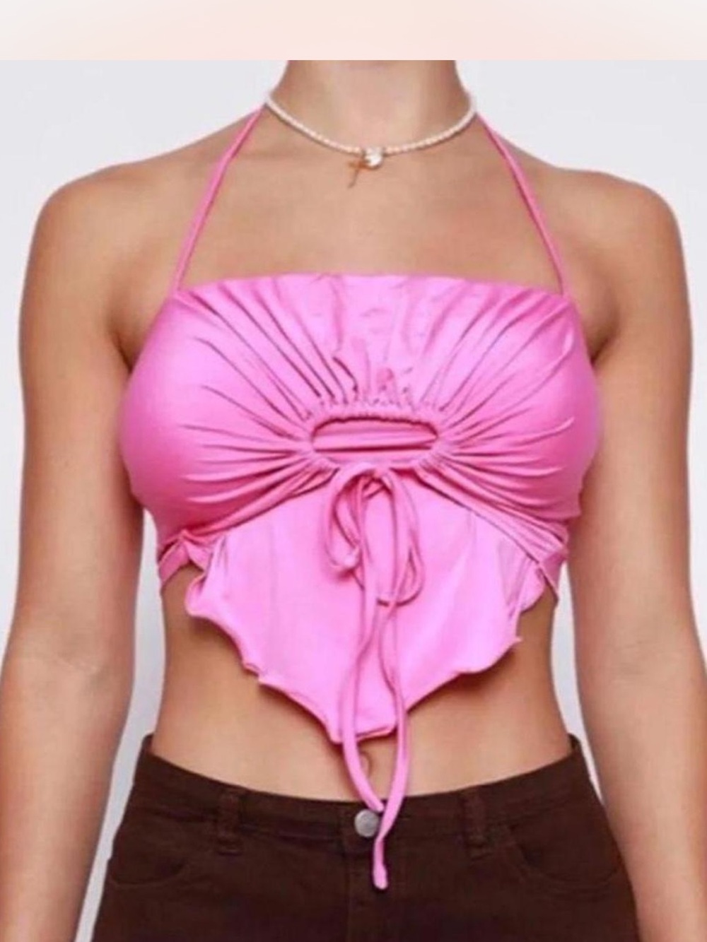 kehlani top halter neck